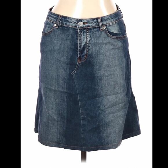 Plush Platinum denim jean skirt, size 11 - Picture 1 of 10